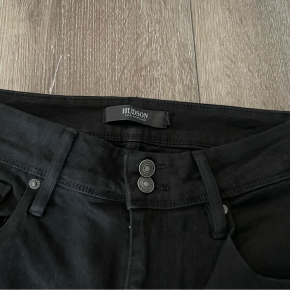 Hudson Ladies' Slim Straight Leg Jean Black Size 4 - Picture 9 of 14